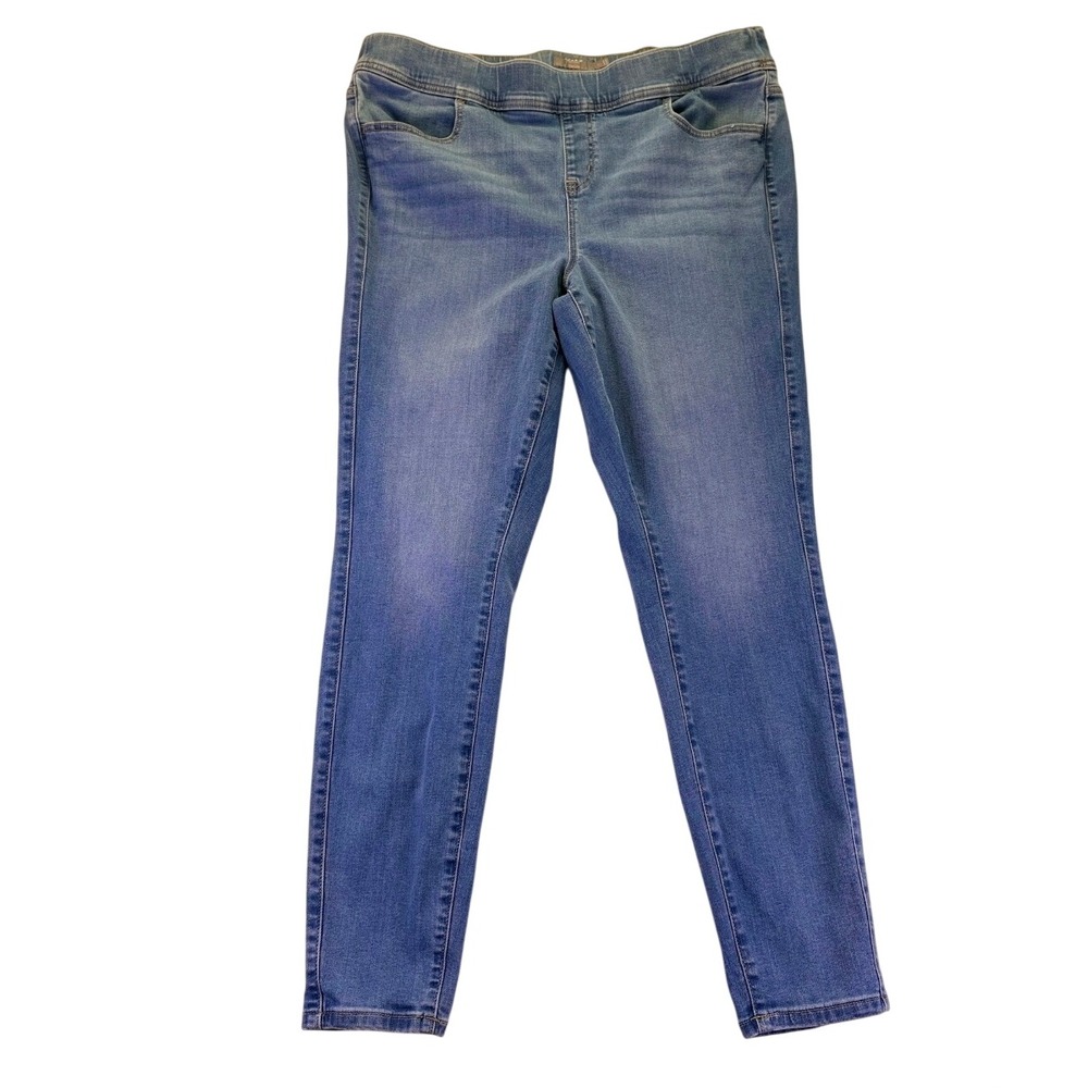 Torrid Lean Jean Super Soft Pull On Jeggings Medium Wash Blue Plus SZ 2T Skinny